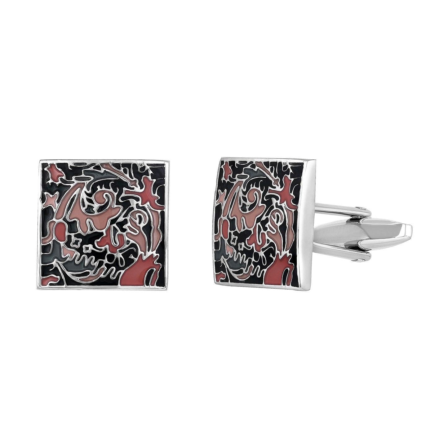 Adorn Meenakari Work Enemal Multicolor Cufflink for Men & Boys CF-1171