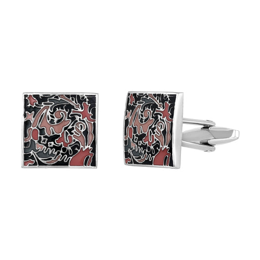 Adorn Meenakari Work Enemal Multicolor Cufflink for Men & Boys CF-1171