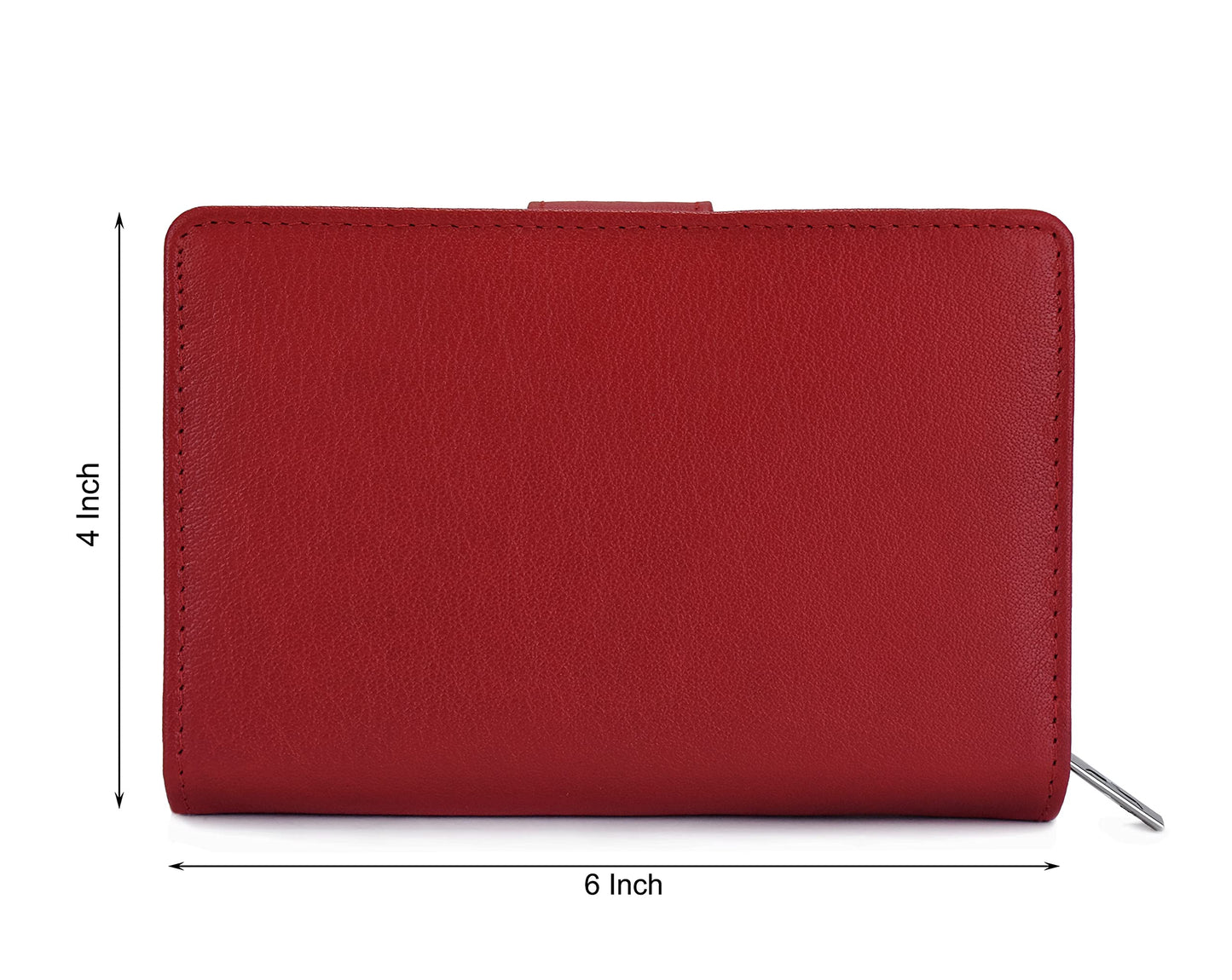 URBAN FOREST Tina Red Womens Leather Wallet