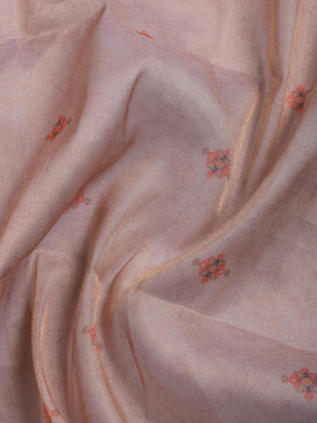 Meena Bazaar Printed Cotton Unstitched Kurta with Bottom & Dupatta