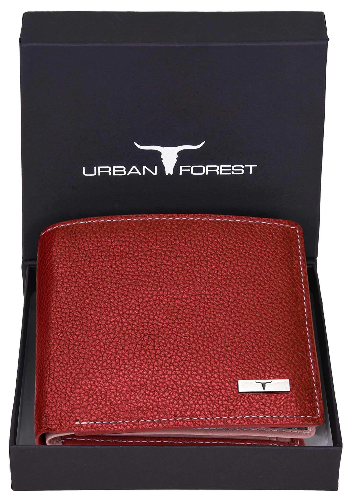 URBAN FOREST Kyle Red/Pink Leather Wallet for Women