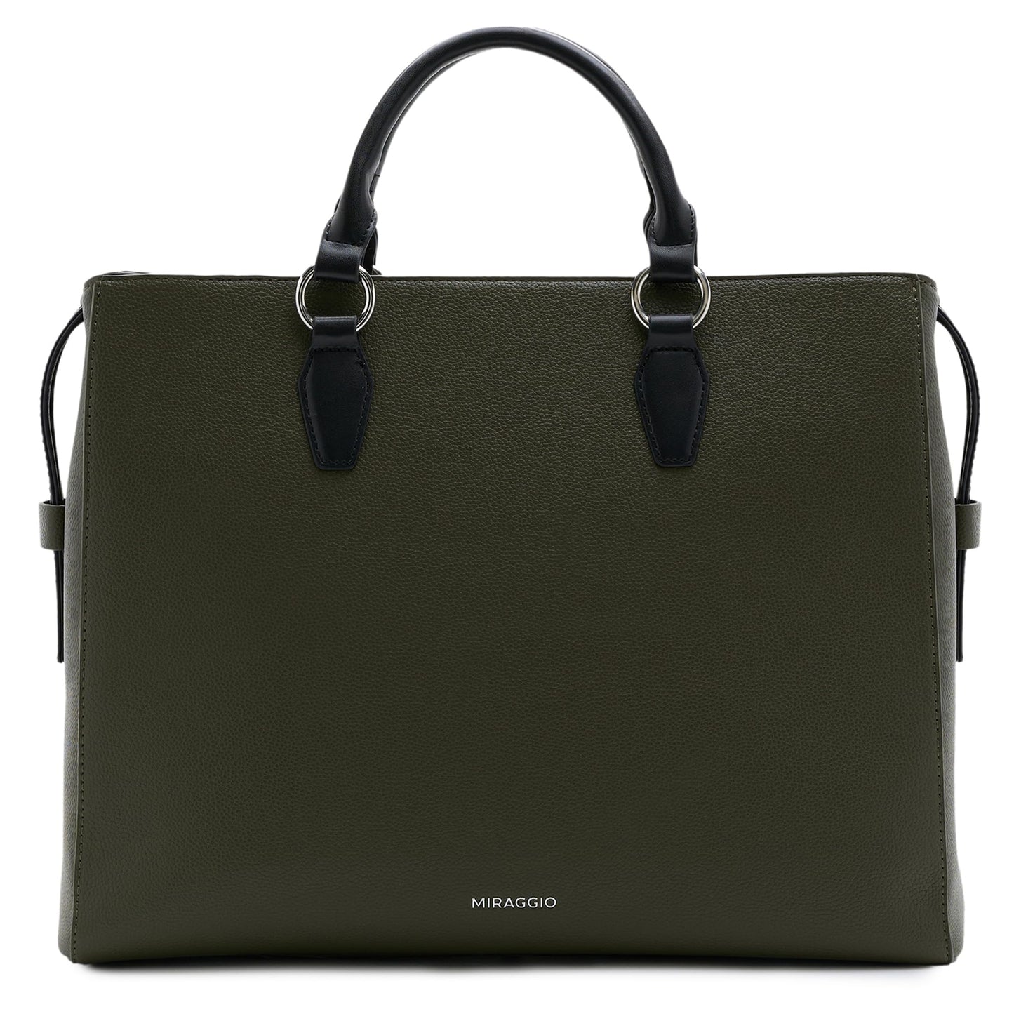 Miraggio Oversized Melissa Tote Bag for Women with Adjustable & Detachable Sling Strap | Fits Upto 16" Laptop | Tote Bags for Women For Office Use, Work (Green)