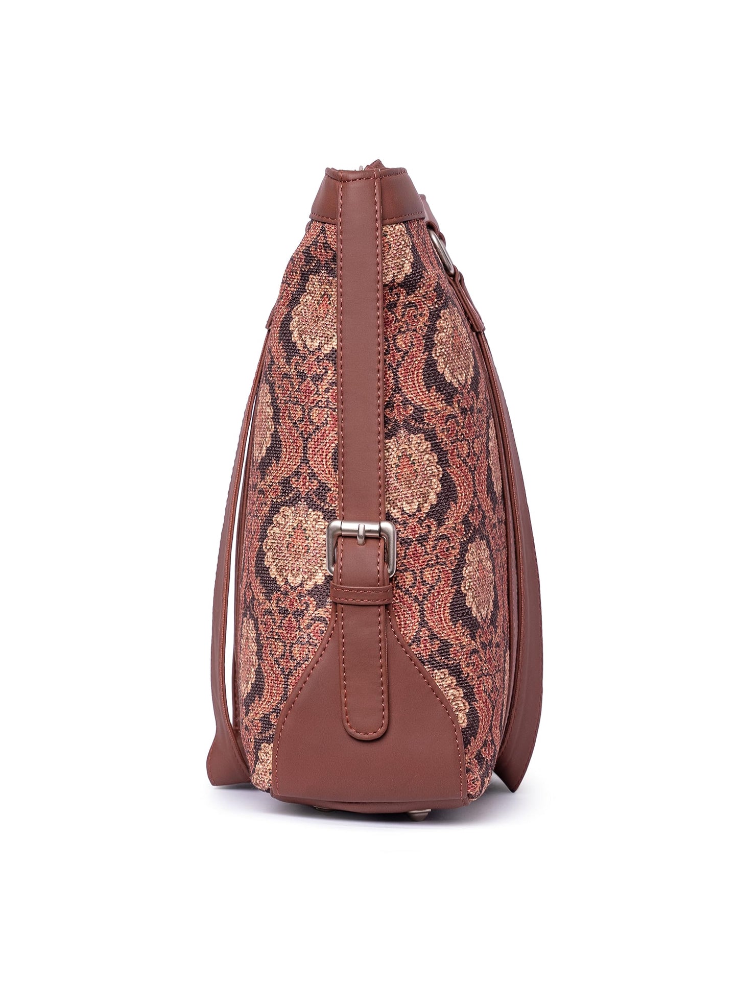 ZOUK Office Bag | Stylish Bags for Office Use | Laptop Bag 15.6 inch | Stylish Tote for Office Use | Purse for Women | Vegan Leather Handbag | Daily & Travel Use | Jodhpur Damask