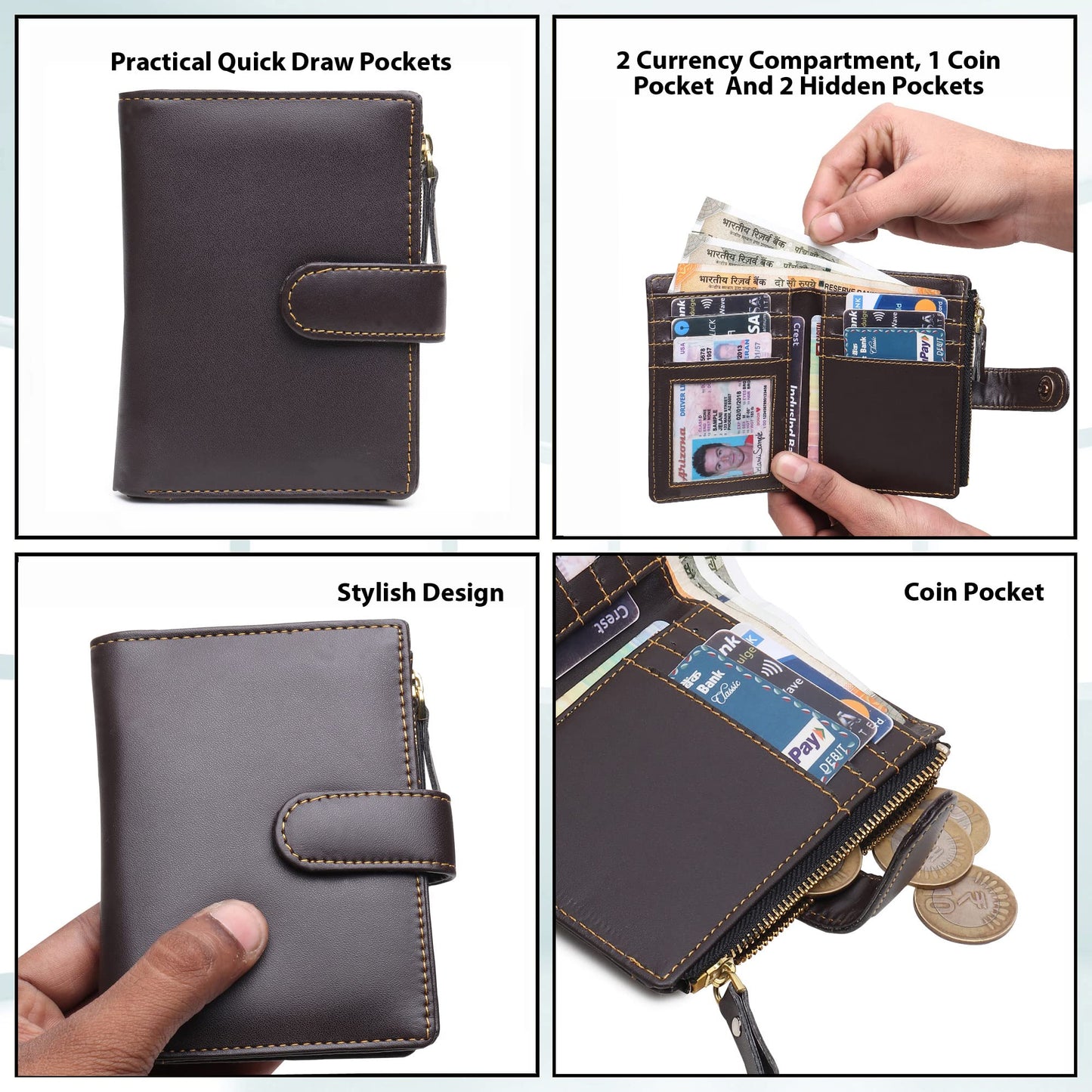 TnW Designer Zipper Wallet for Girls/Women