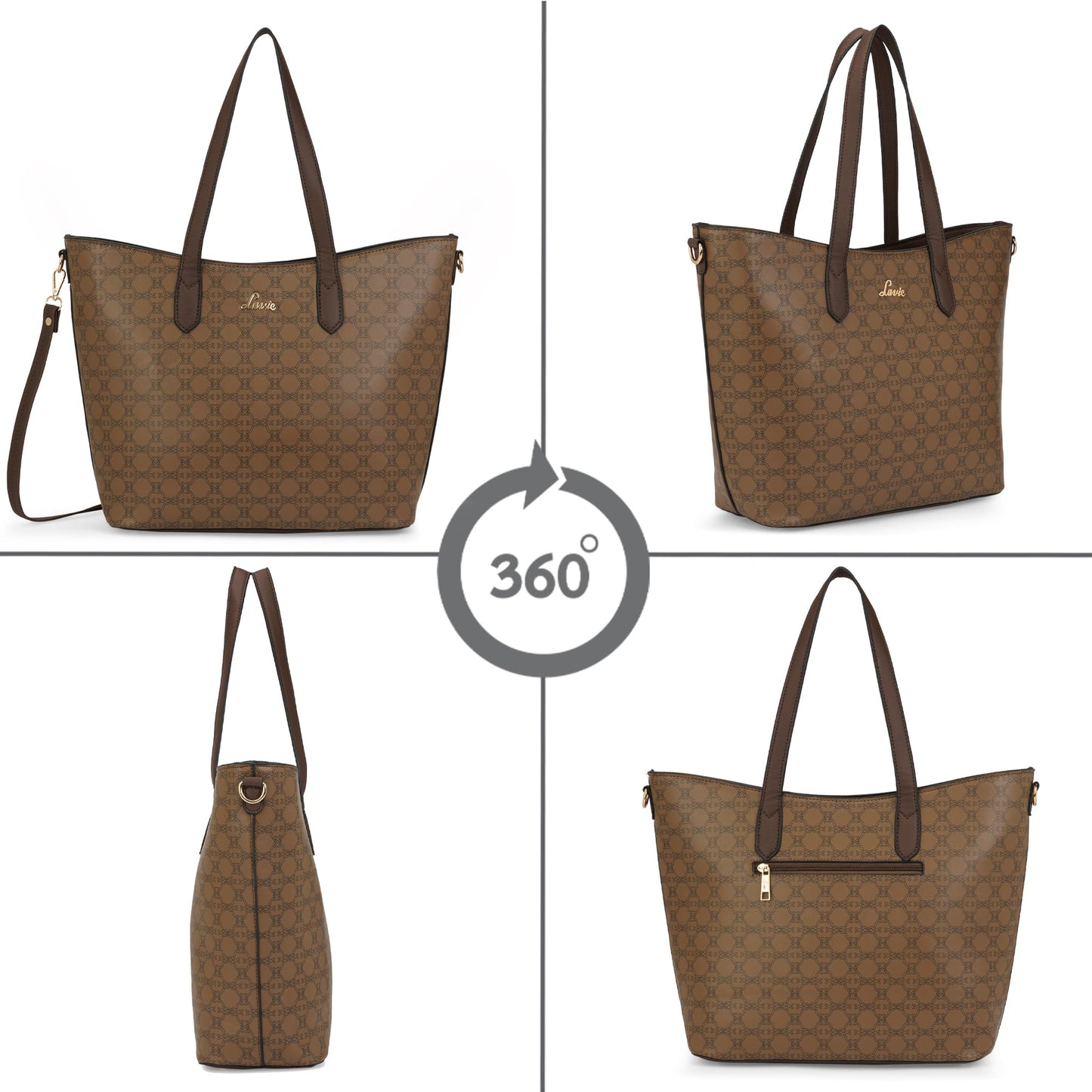 Lavie Women's Monoprint Hailon Tote Bag | Ladies Purse Handbag