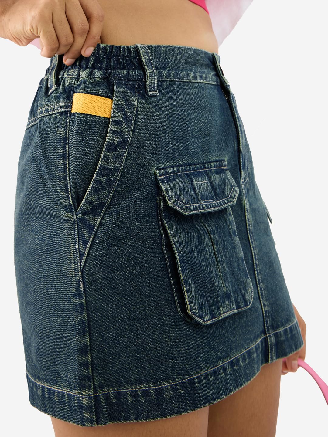 The Souled Store Denim: Classic Blue Women Denim Skirts