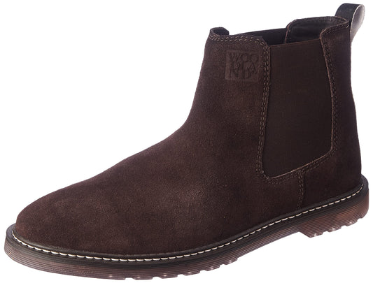 Woodland Men's Brown Leather Boots-9 UK (43 EU) (GB 4151021)