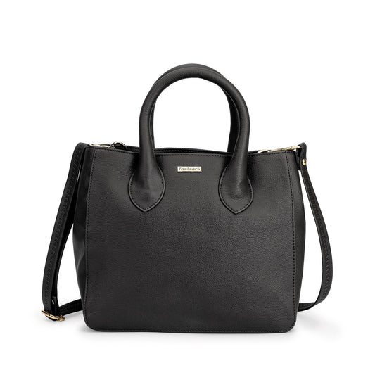 Fastrack Satchel For Women, Ladies And Girls | Stylish And Trendy Satchel Bag For Girls, Ladies And Women | Made Up Of Premium Pu Leather Material, Black