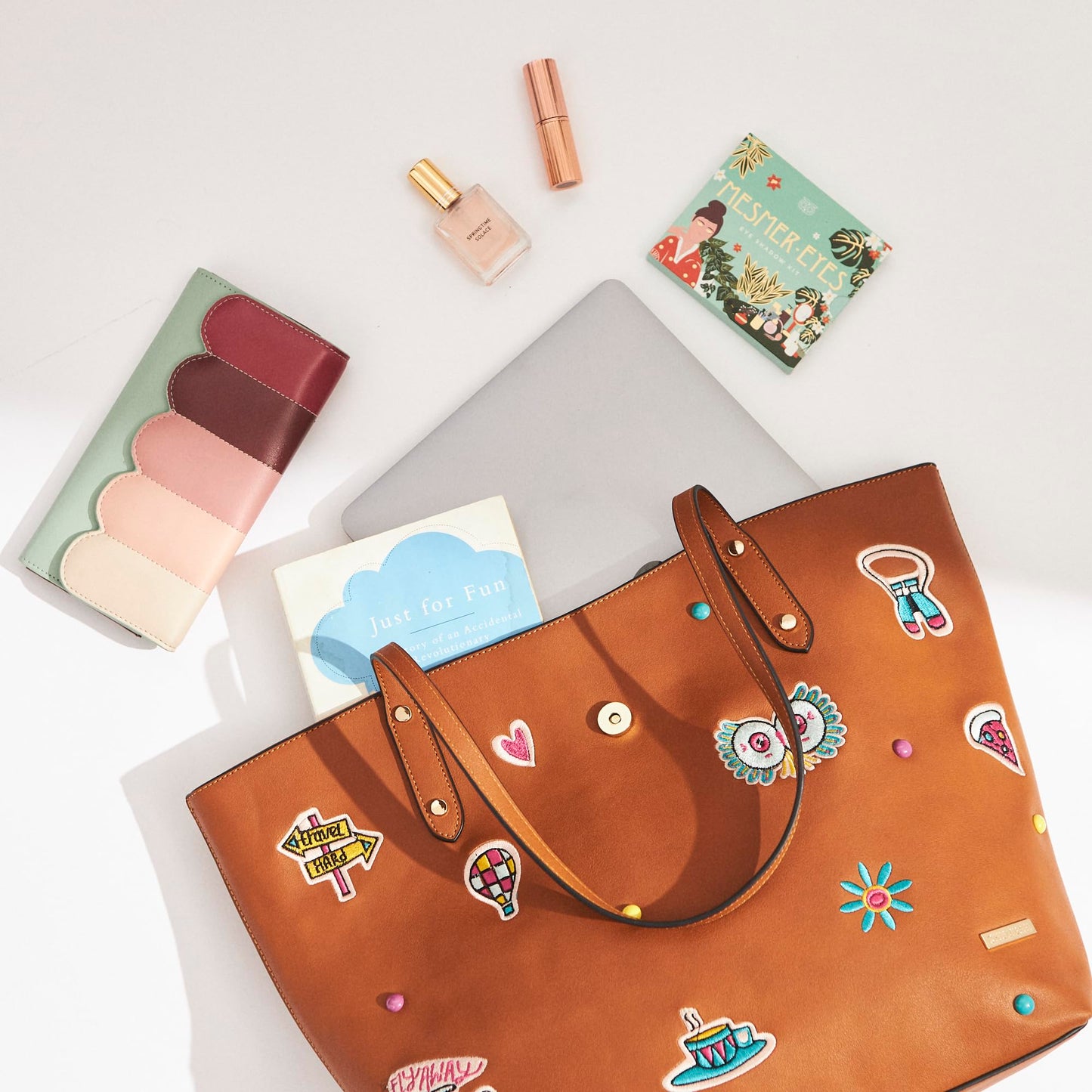 Chumbak Office Tote Bag for Women | Stylish Shoulder Bags for College | Professional Canvas Tote Bag | Laptop-Friendly College Bag