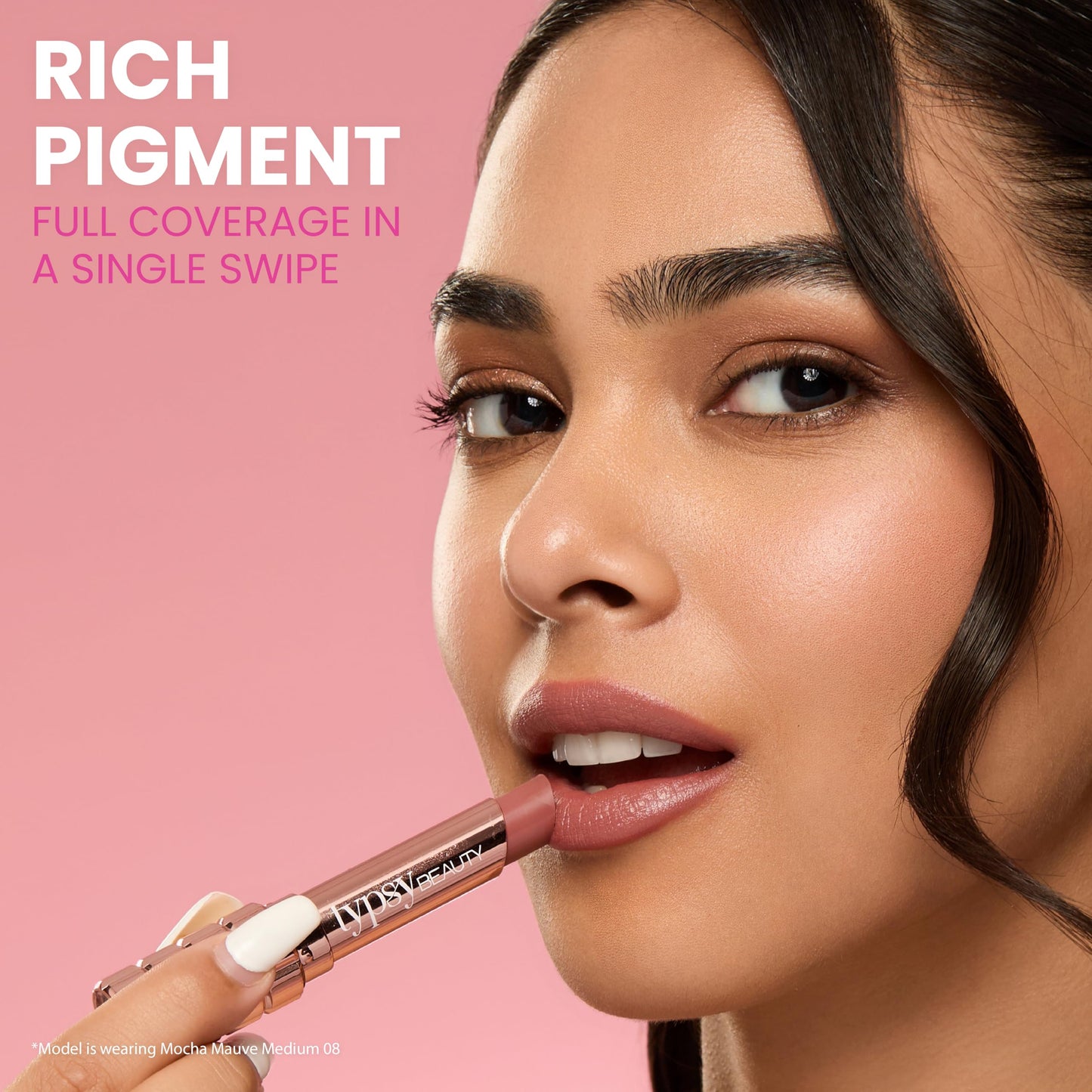 Typsy Beauty Lipstick Mocha Mauve Medium 08 (Matte)