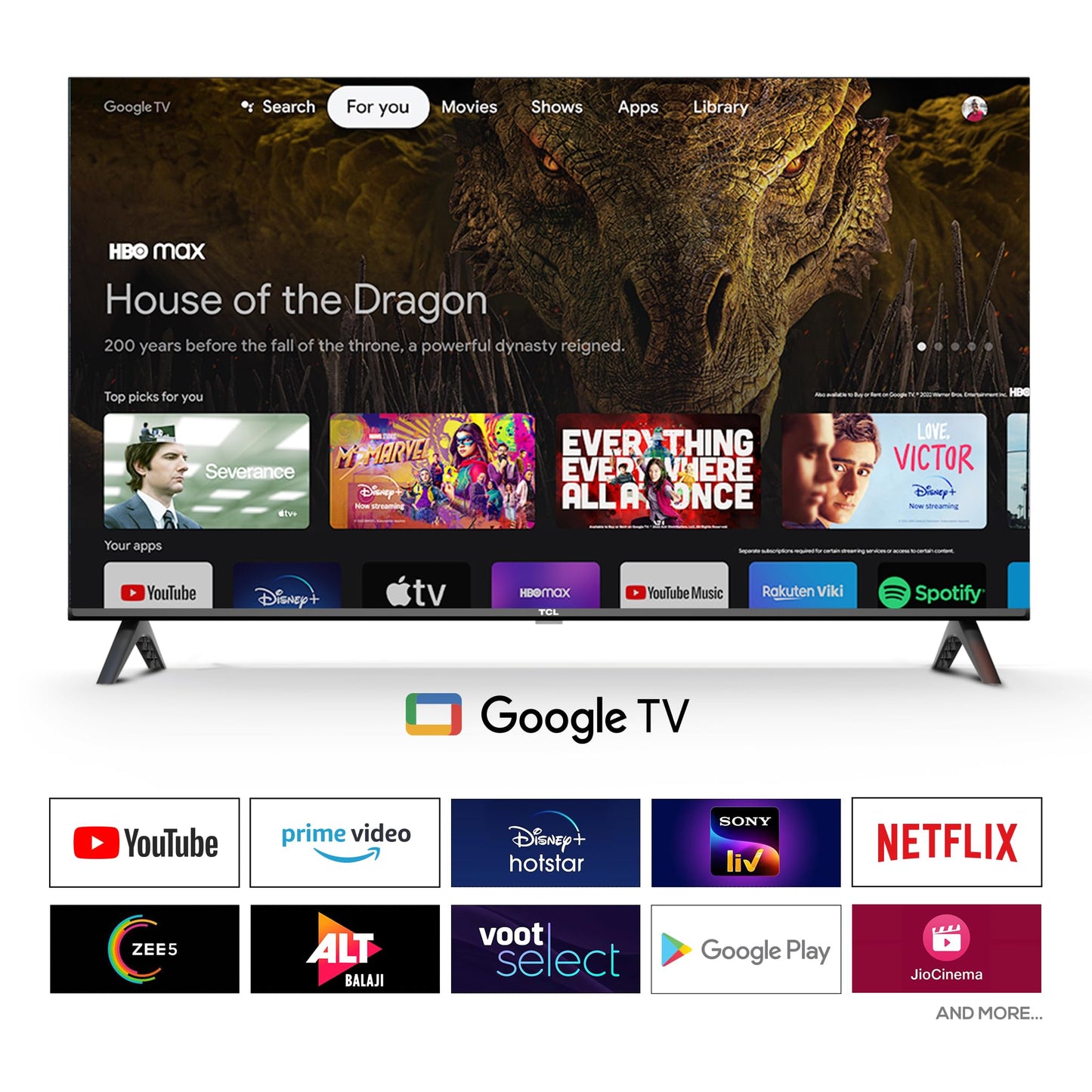 TCL 80 cms (32 inches) V5C Series Full HD Smart QLED TV Google TV 32V5C (2025 New Model)