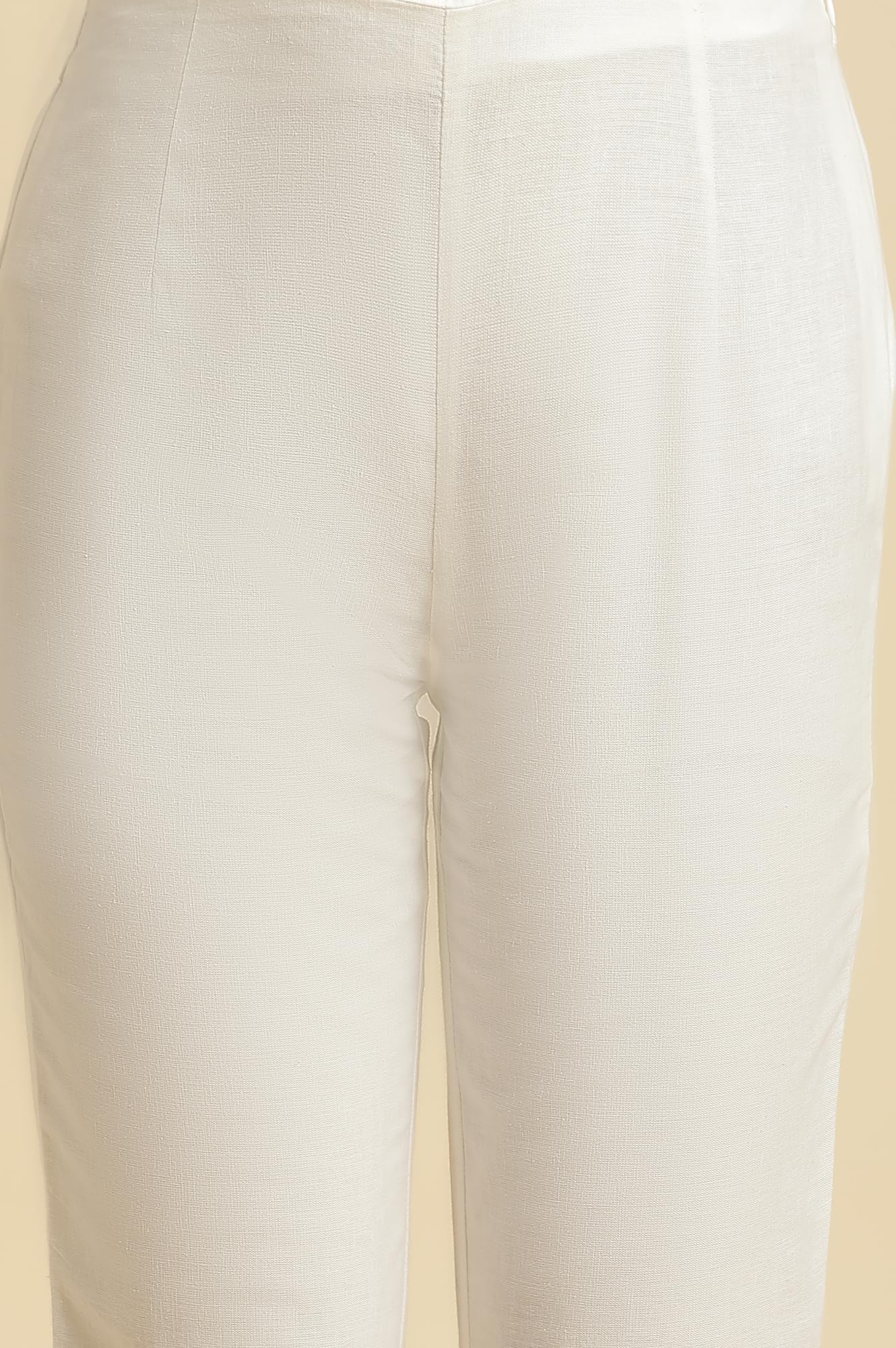 W Cotton Blend Slim Pants for Women | Cotton Blend Slim Pants for Women | Trousers for Women | W for Woman