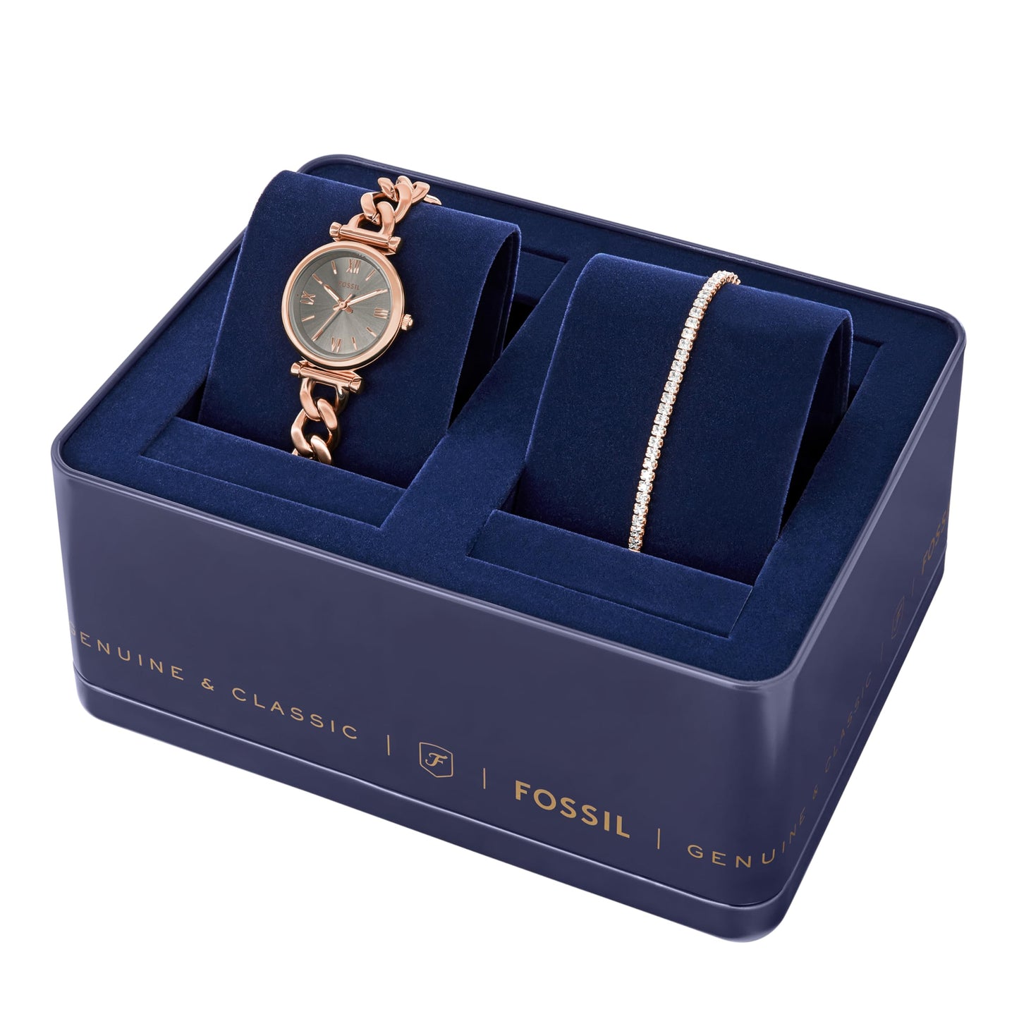 Fossil Carlie Rose Gold Watch ES5378SET