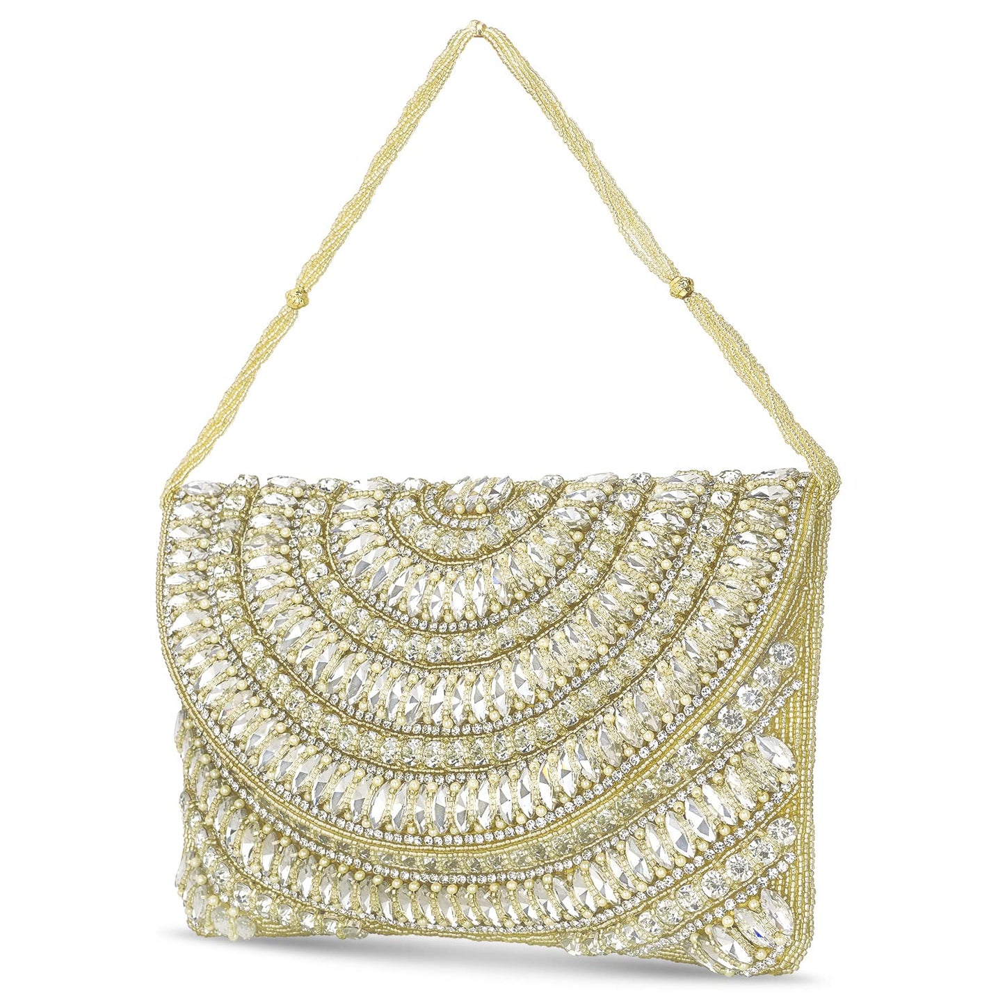 Peora Clutch Purses for Women Wedding Handmade Evening Handbags Party Bridal Clutch (C96G)