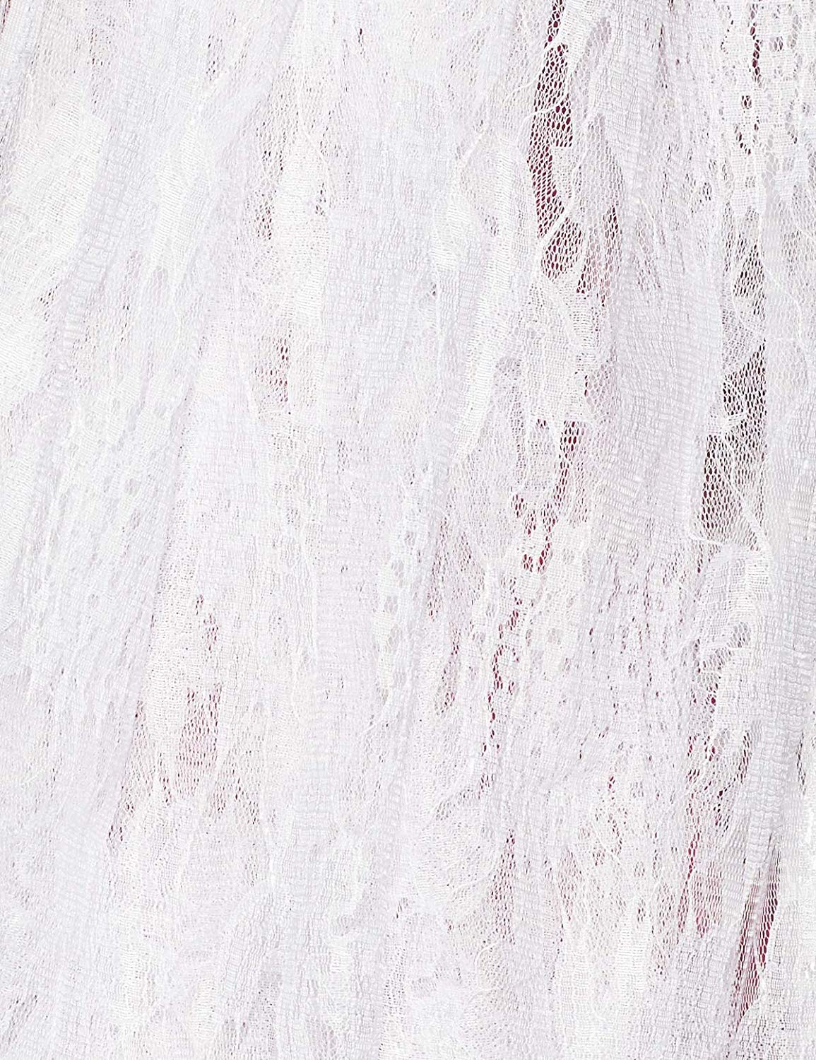 Weavers Villa White Floral Net Dupatta for Women, 2.10 Mtrs