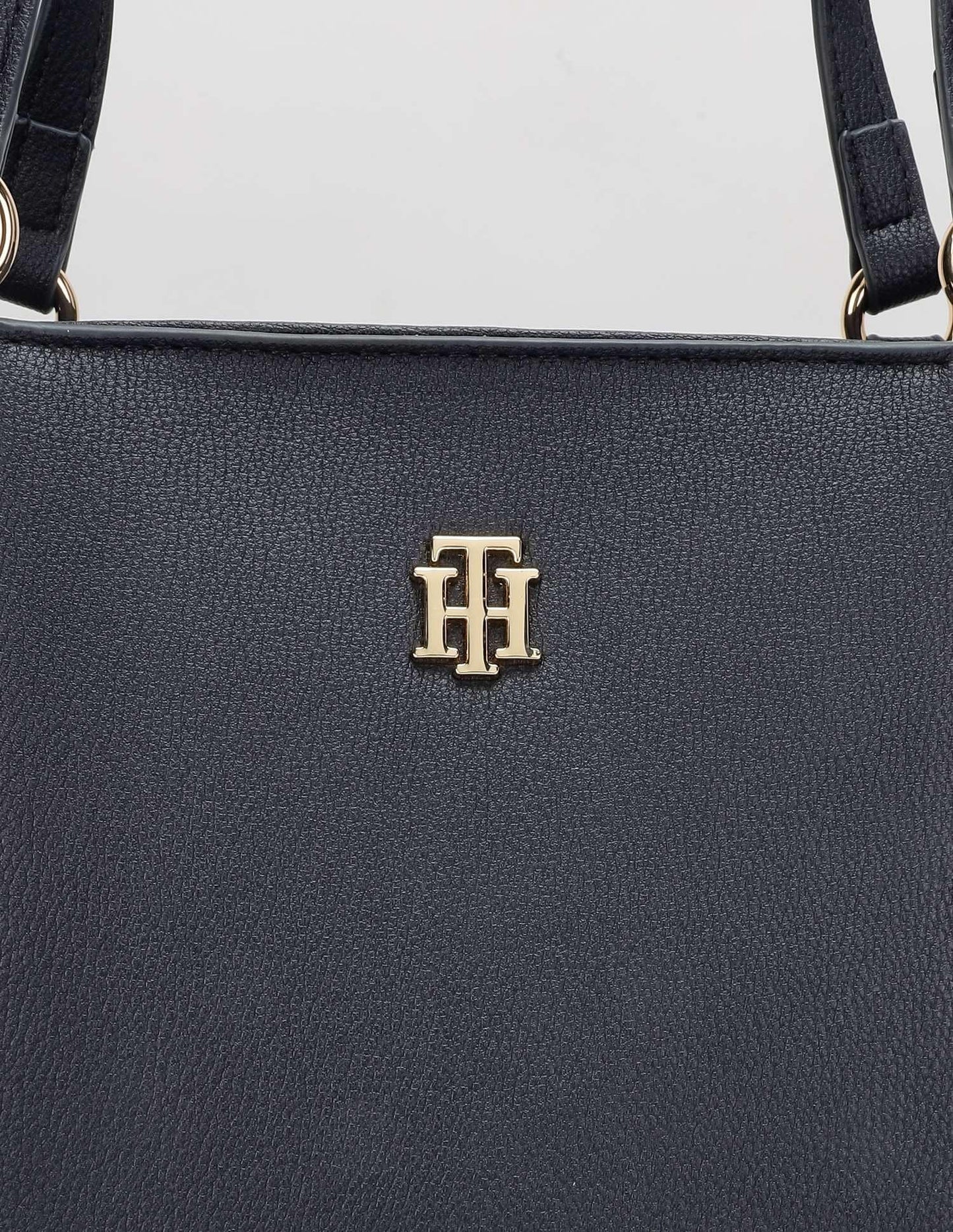 Tommy Hilfiger Striped Navy Pu Tote Bag