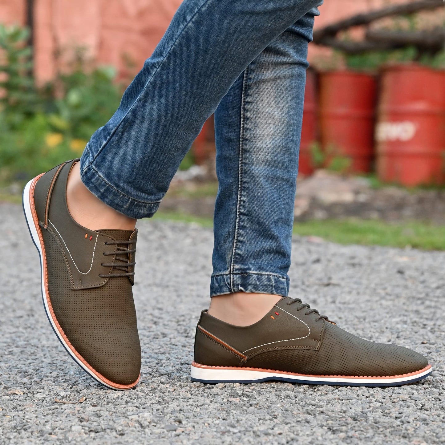 Centrino Men's 6018 Brown Sneakers_6 UK (6018-02)