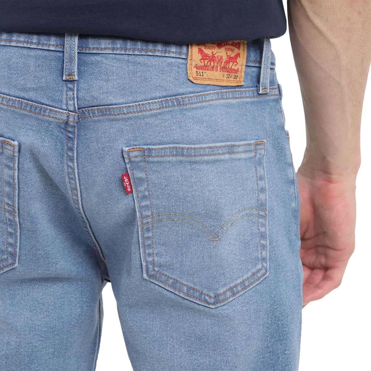 Levi's Men's 511 Slim Fit Mid-Rise Jeans Blue | Rise Style: Mid Rise