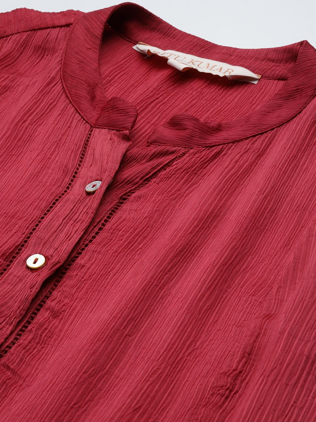 Ritu Kumar Red Essential-Mahi Short Dress