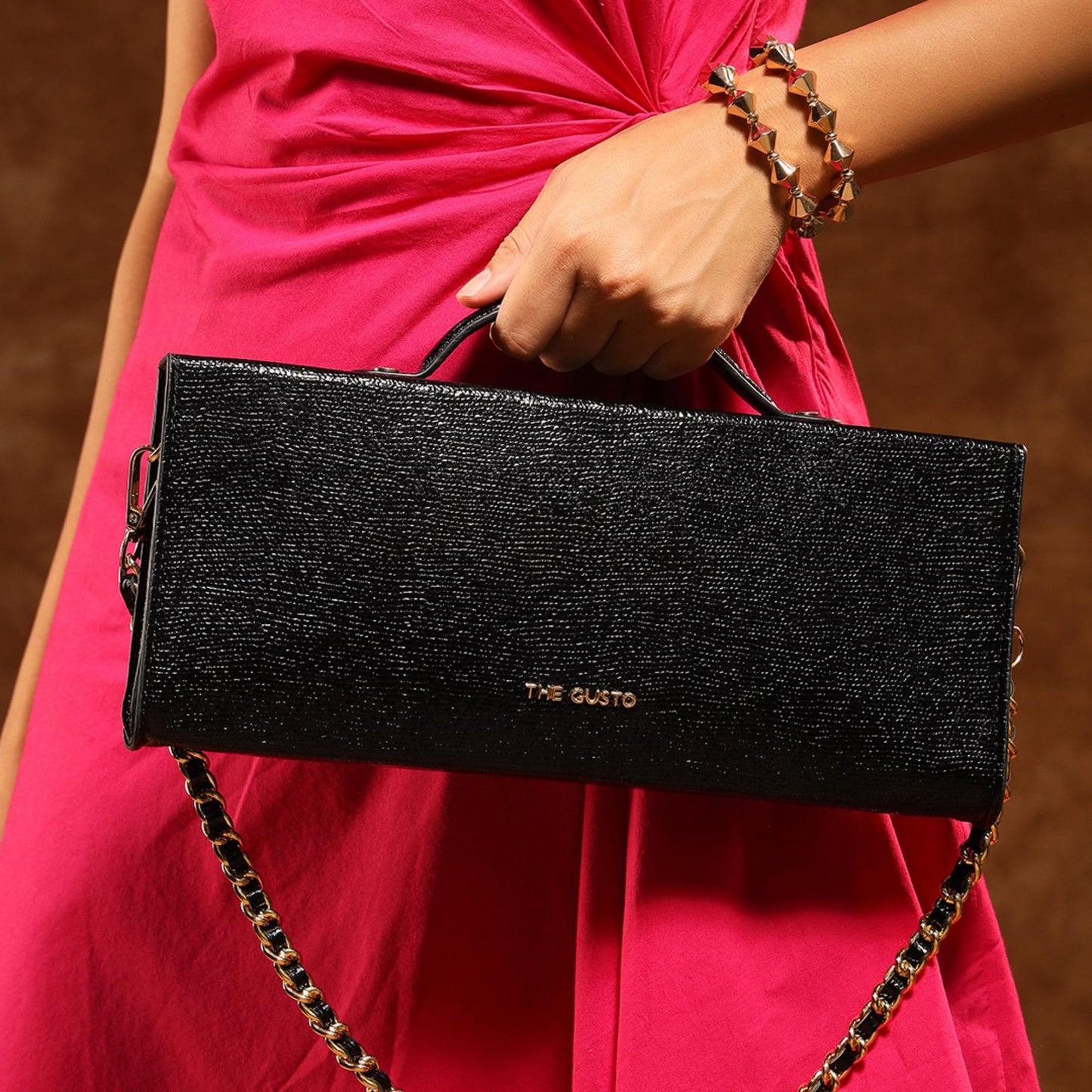 Gusto Premium Vegan Leather Sling Bag for Girls/Women | Stylish Gift with 3 Card Pockets, 1 Cash Pocket, Magnetic Closure