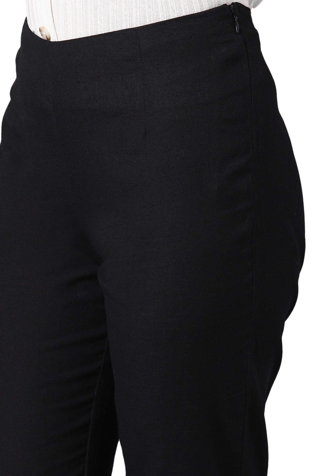 W Cotton Blend Strechable Slim Pants for Women | Cotton Blend Slim Pants for Women | Trousers for Women | W for Woman