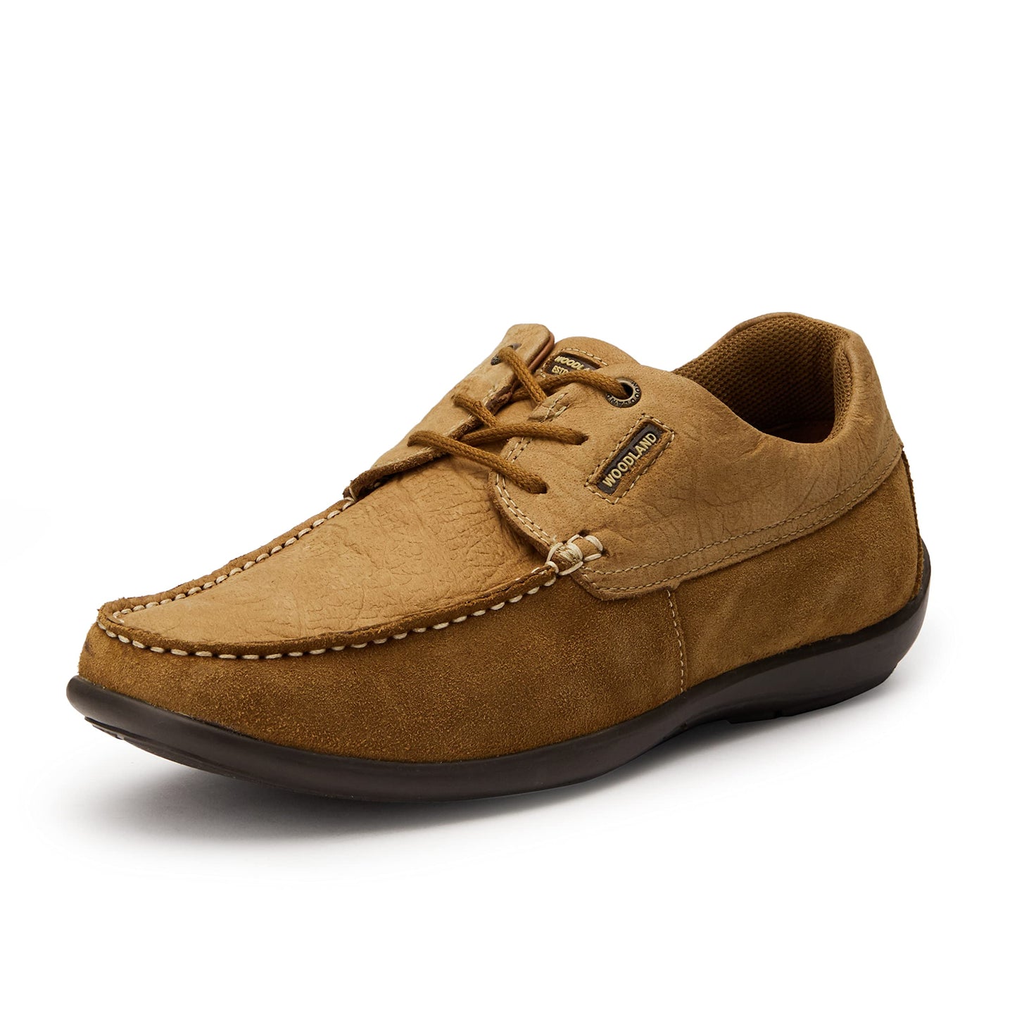 Woodland Men Camel Slip-On Shoes