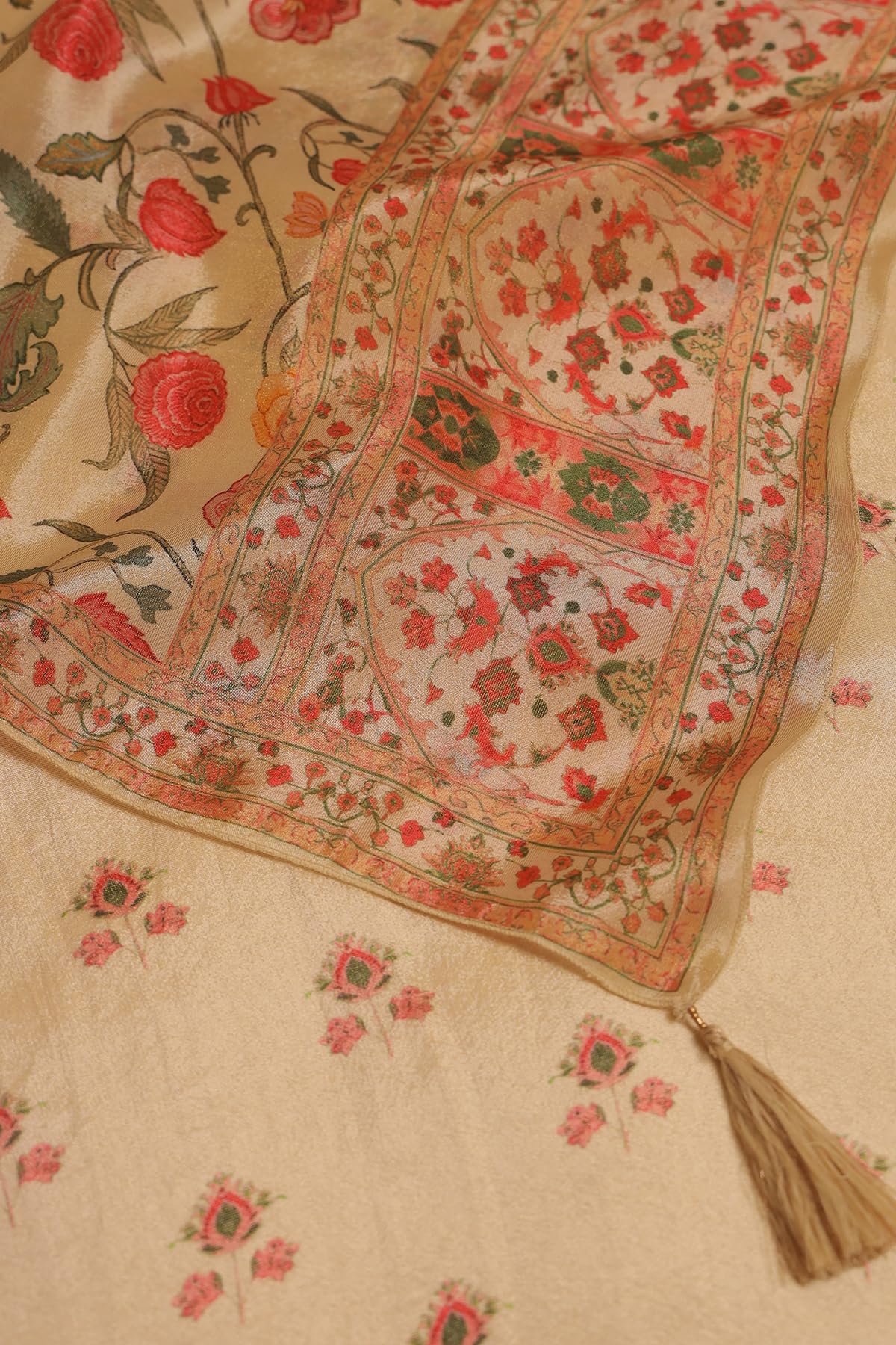 Soch Womens Tissue Floral Print Suit Set With Zari