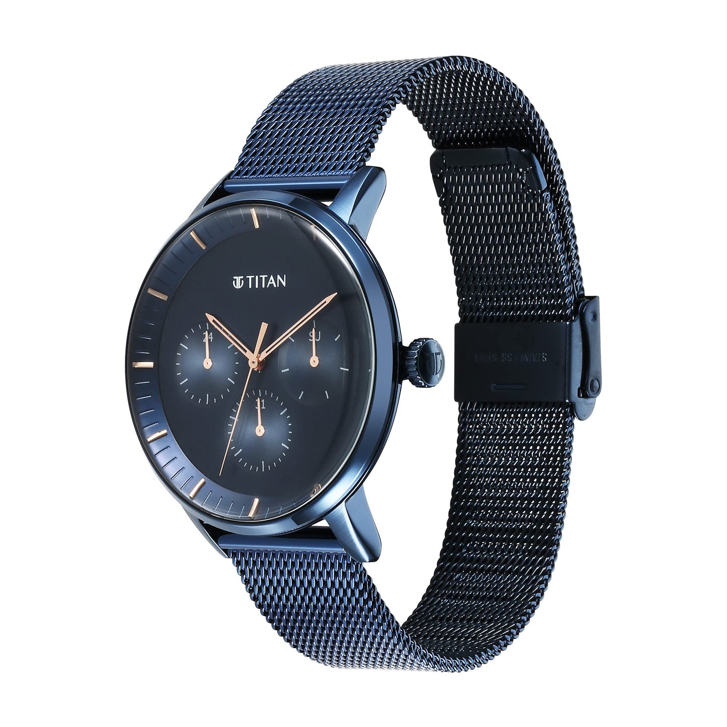 Titan Analog Blue Dial Men's Casual Watch