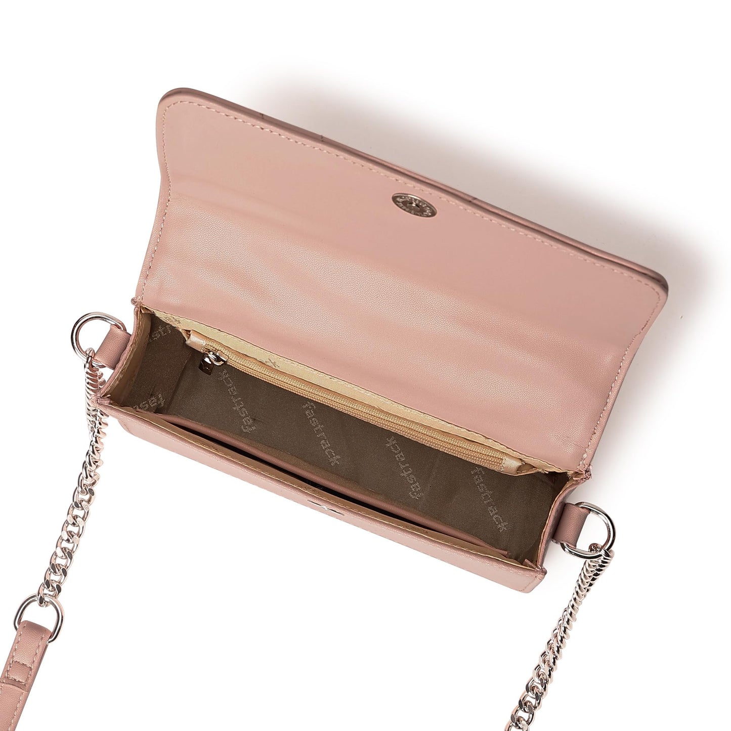 Fastrack Quilted Brunch Sling Bag for Women, Girls and Ladies | Ladies Purse Handbag | Made of Faux Leather