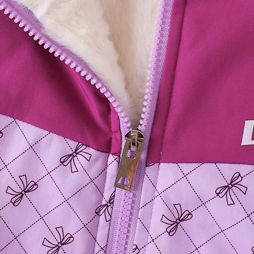Hopscotch Girls Full Sleeves All Over Print Print Purple Jackets For Ages (7-8 Years)
