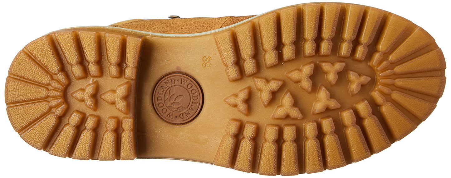Woodland Men's Camel Leather Boots-9 UK (43 EU) (GB 2659117NW)