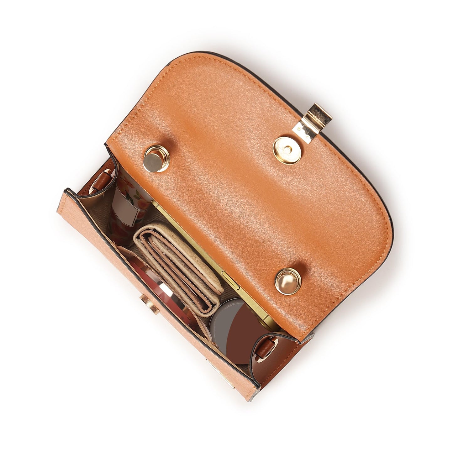 Fastrack Solid PU Structured Handheld Bag For Women, Girls and Ladies| with Detachable Sling Strap and Button closure | Ladies Purse Handbag | Handbags for Casual Carry