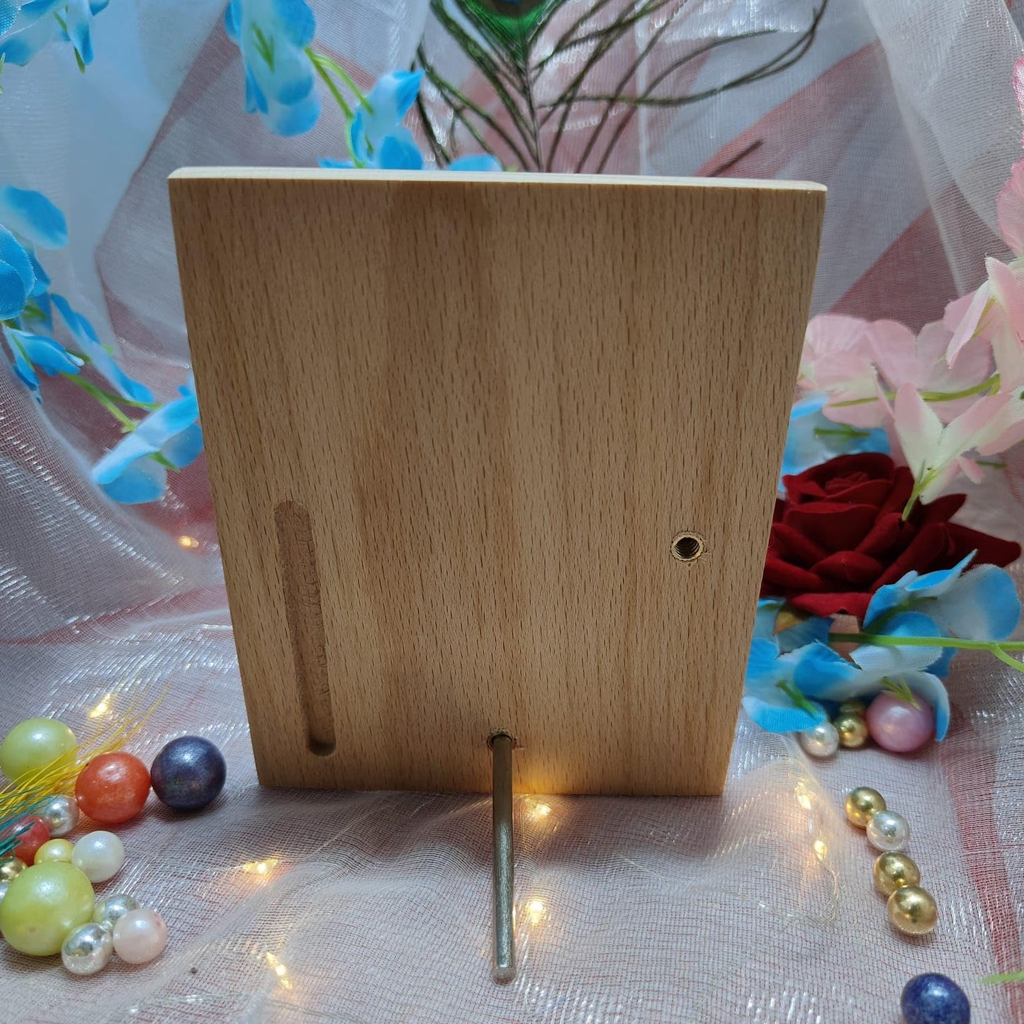 Giftairs Birthday Personalized Laser Engraved Wooden Photo Frame For Best Friends (4X5 Inchrectangular, Wall Mount)