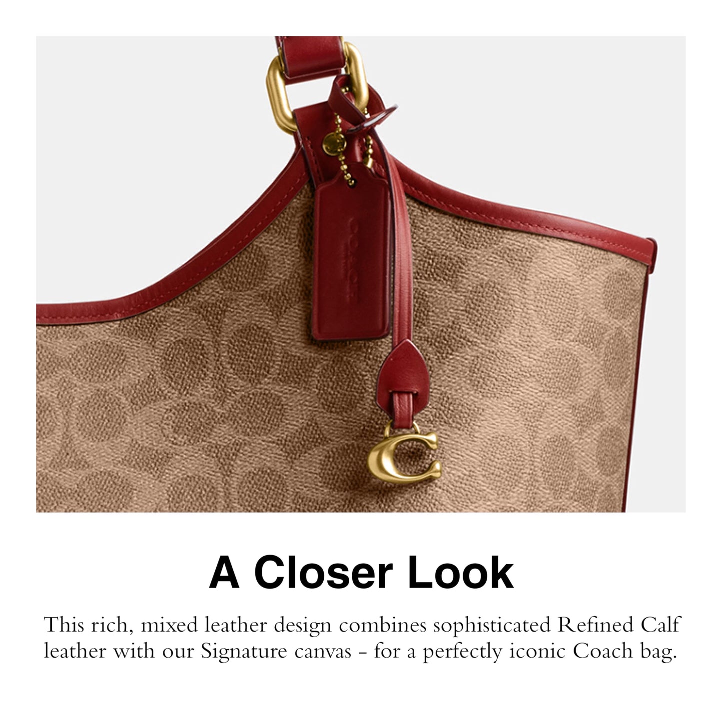 COACH Day Tote, B4/Tan Rust, One Size, Day Tote