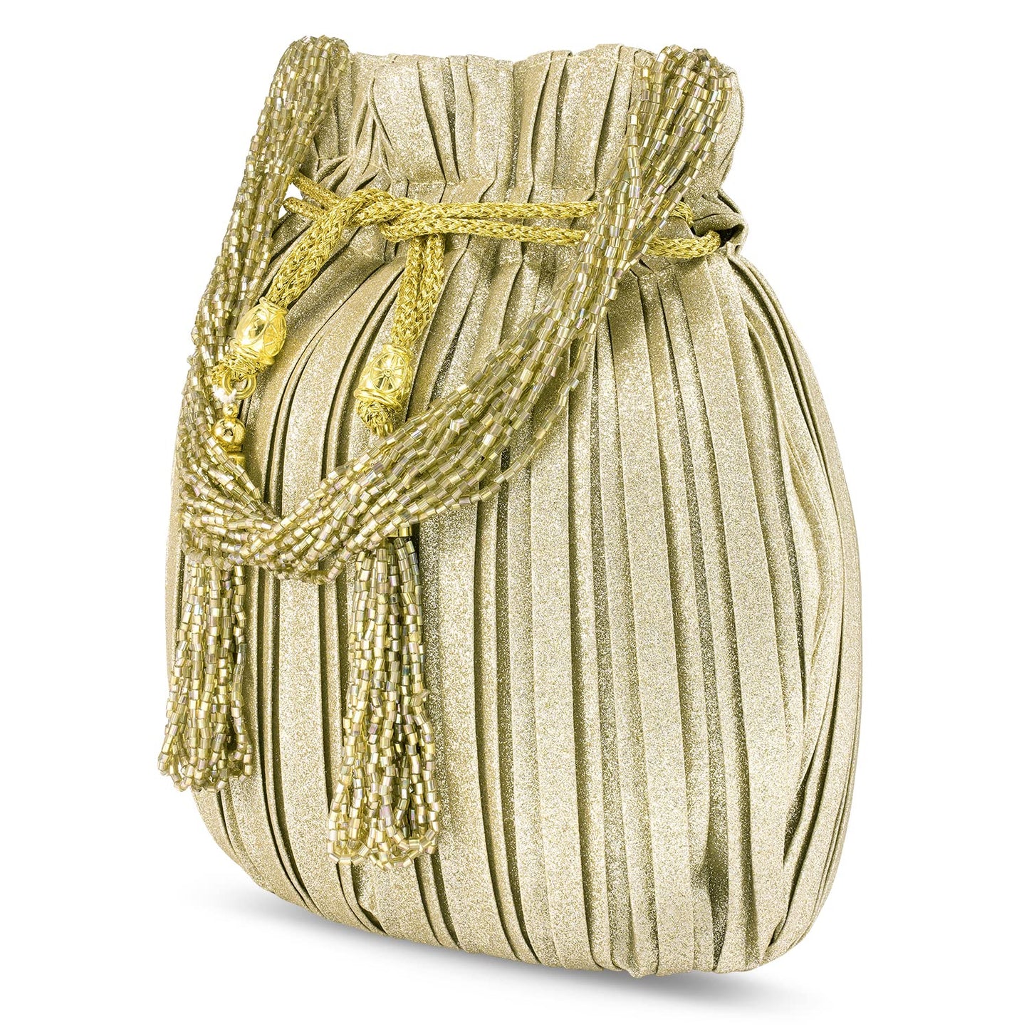 Peora Potli Bags for Women Evening Bag Clutch Ethnic Bride Purse with Drawstring (P63G)