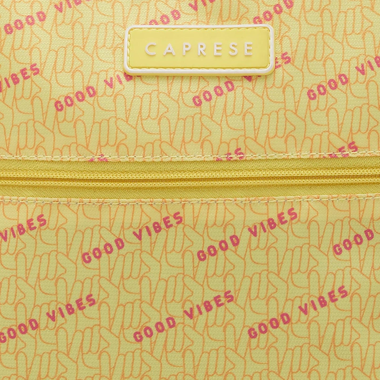 Caprese Zoe School Backpack | Backpack for Women | Yellow (Large)