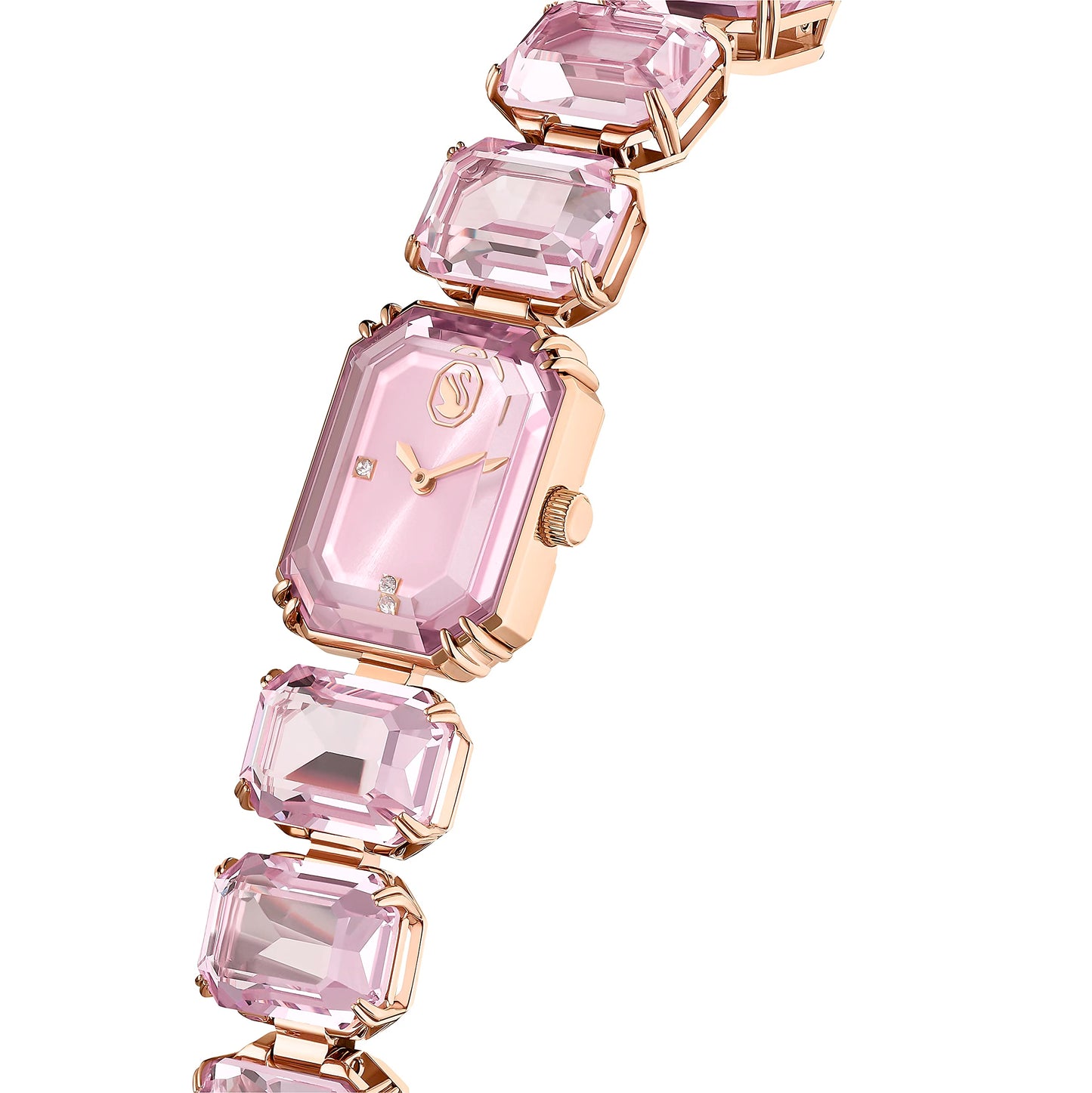 Swarovski Millenia Watch, Octagon Cut Bracelet, Pink, Rose Gold-Tone Finish