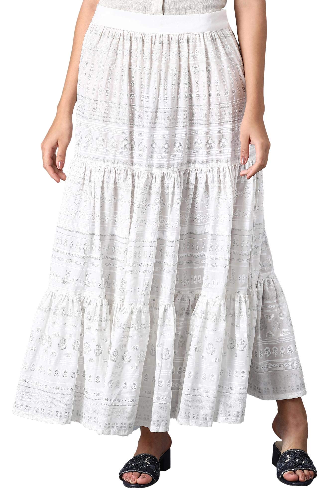 W Pure Cotton Strechable Skirts for Women | Pure Cotton Skirts for Women | W for Woman