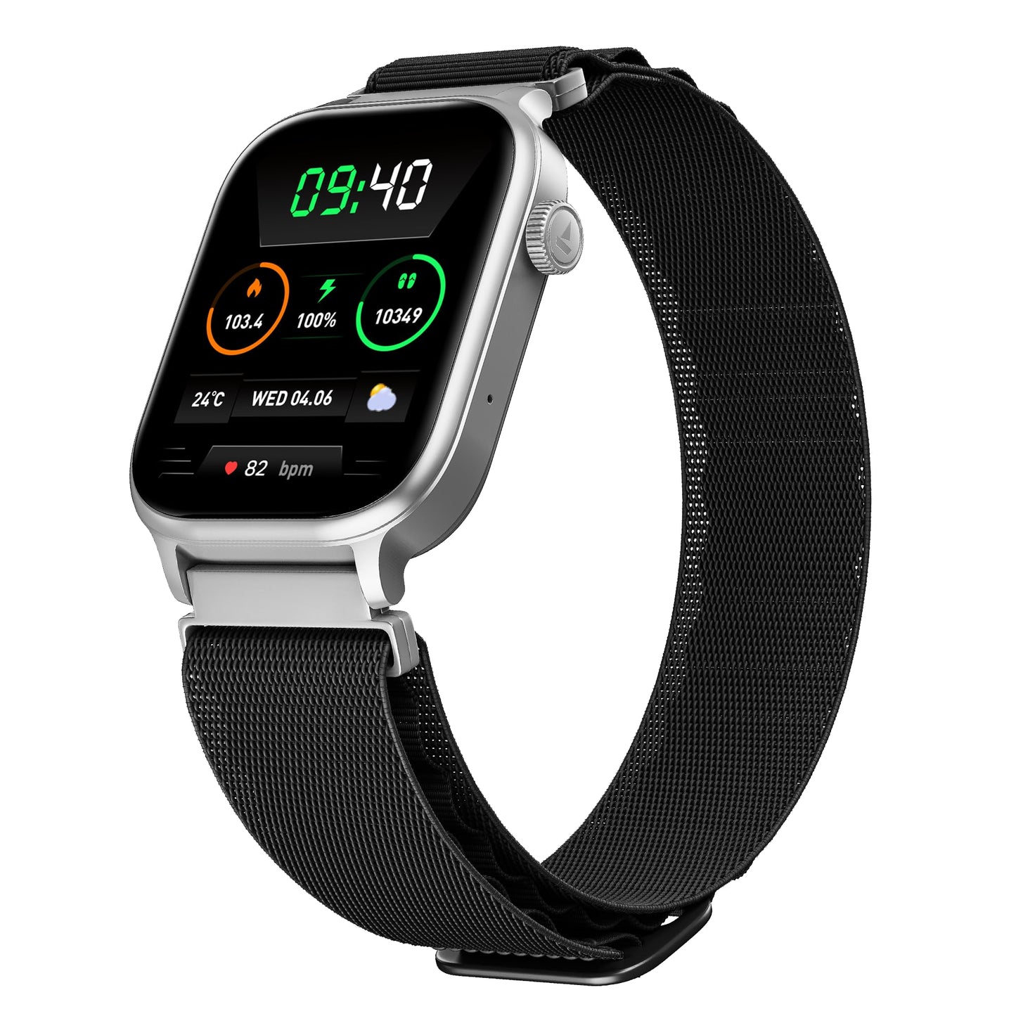 Boat Storm Infinity Plus w/20 Days Extensive Battery Life, Huge 680 mAh, Only Charge Once a Month, 1.96" Display, Functional Crown, Multiple Sports Modes, smart Watch for man & Woman (Sports Black)