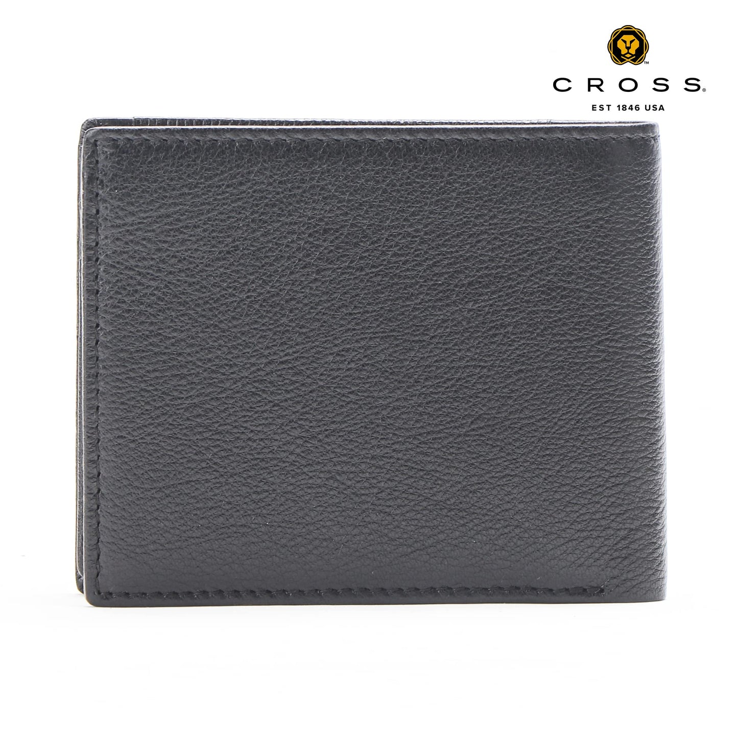 Cross Alpha Bifold Wallets for Men Leather Original -Slim & Sleek Mens Wallet - Includes 4 Credit Card Holder Slots 2 Currency Purse for Men - Gents Wallets ATM Card Wallet for Men - Black