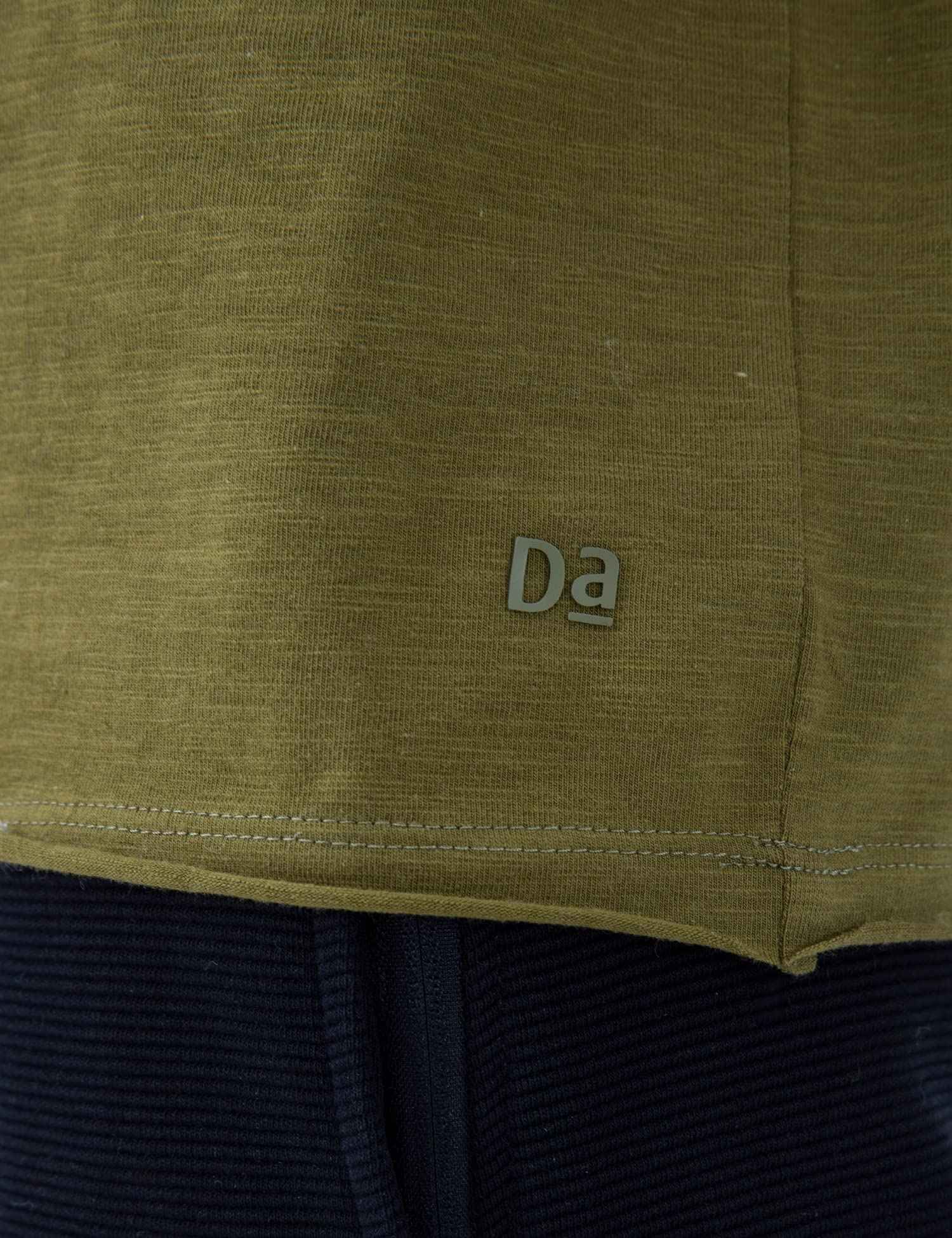 DAMENSCH Men’s Slim Fit Cotton-Elastane Blend Half Sleeve Casual T-Shirt | Round Neck T-Shirt Olive Green