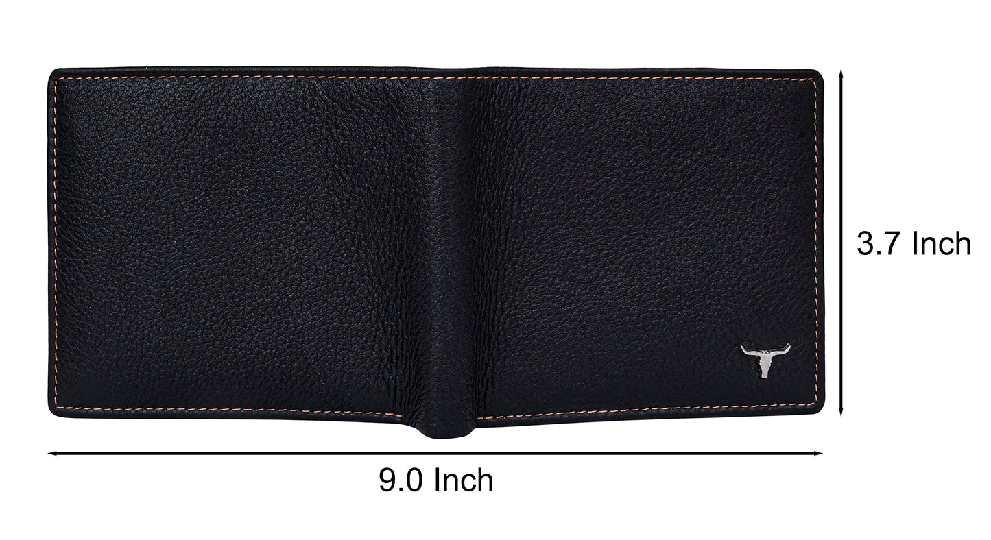 URBAN FOREST Charlie Black Leather Wallet for Men