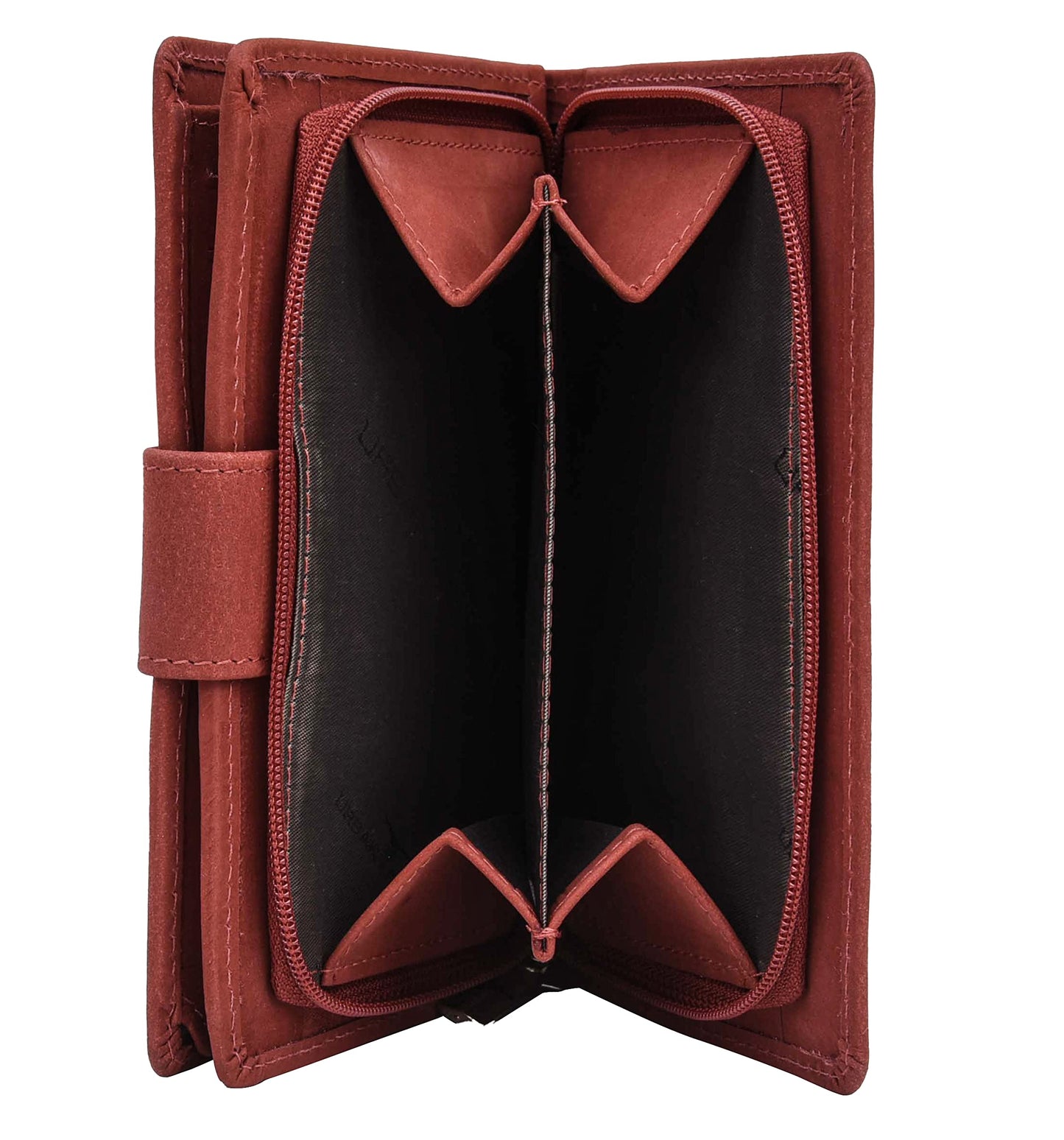 URBAN FOREST Celia Red Leather Wallet for Women