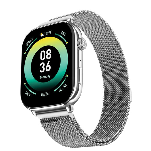 Noise ColorFit Pulse 4 Max Smartwatch - Silver Link