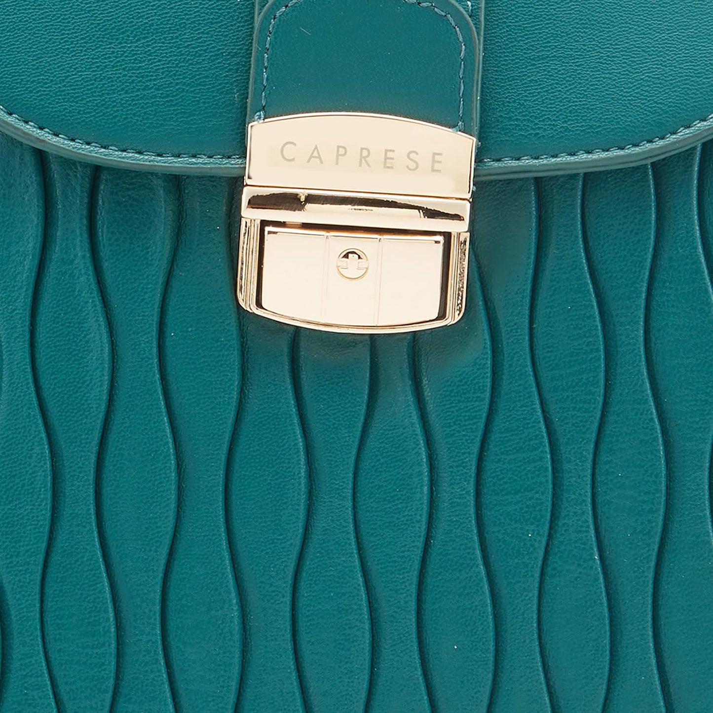 Caprese Shelbee Fashion Backpack Dark Green Trendy Quilted Backpack with Buckle Lock and top/Back Zip, Perfect for Travel, College and Daily use