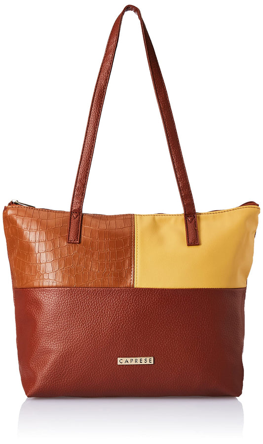 Caprese womens KIRA T Large TERRACOTTA Tote Bag