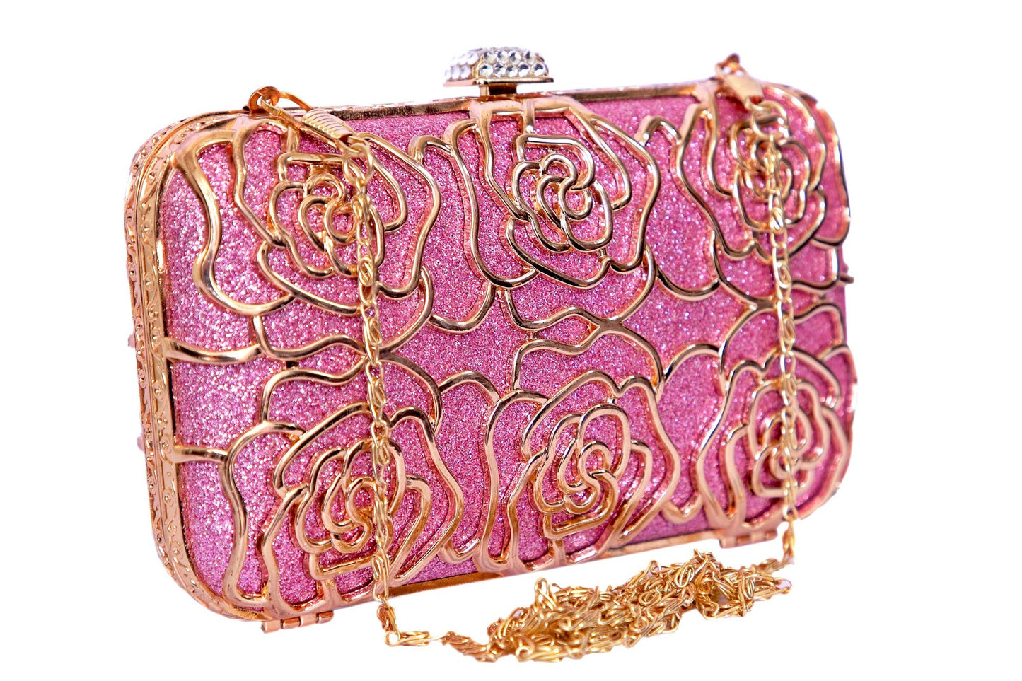 TOOBA Handicraft Hand Embroidered Box Clutch Bag Purse for Bridal, Casual, Wedding Bag for Women & Girls