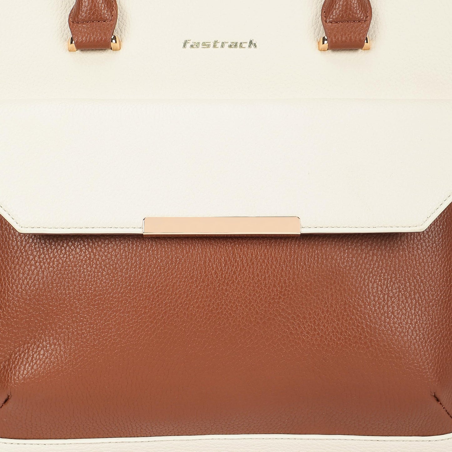 Fastrack PowerPlay laptop Tote | Women’s Faux-Leather laptop Tote Bag | 15'' Padded Laptop Section, Center Zip Compartment & External Quick-Access Pockets