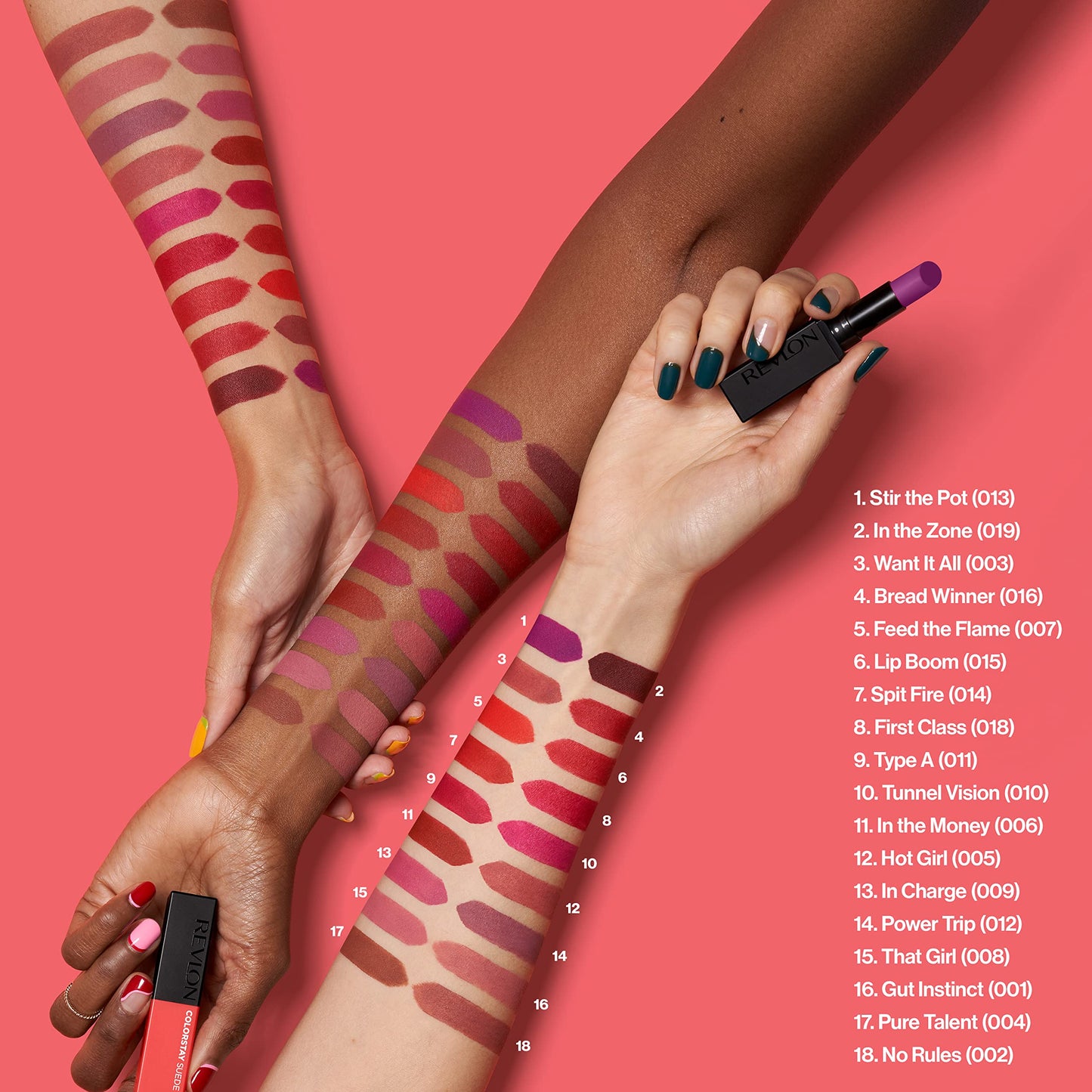 REVLON Lipstick, ColorStay Suede Ink, Built-in Primer, Infused with Vitamin E, Waterproof, Smudgeproof, Matte Color, 016 Bread Winner (Pack of 1)