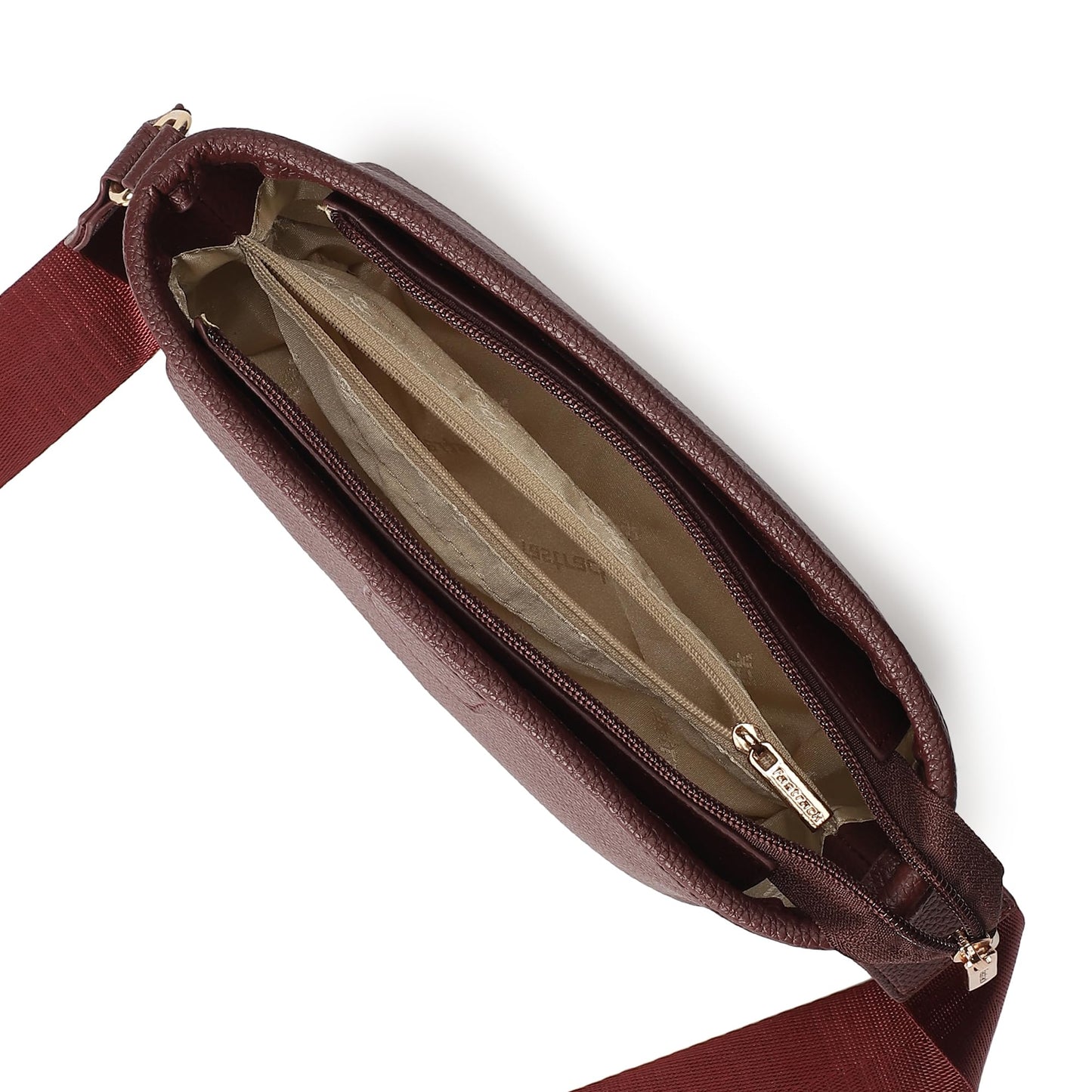 Fastrack Main Character Sling Bag for Women | Compact Crossbody with Magnetic Closure Flap, Adjustable Strap & Internal Zipper Pocket | Trendy Everyday Sling Bag